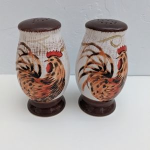 San Padre Rooster Salt and Pepper Shakers